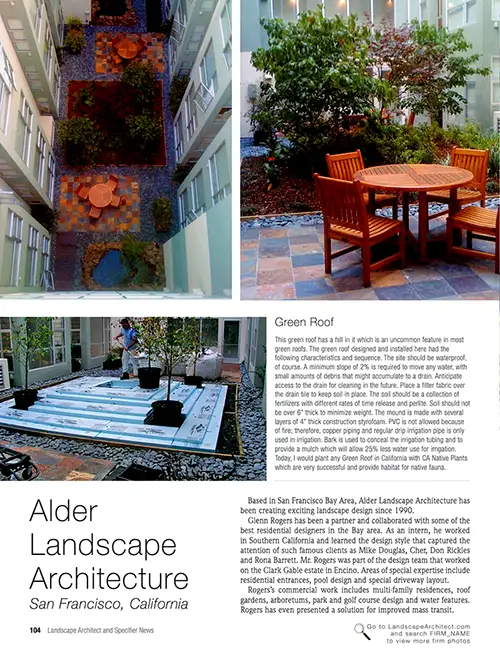 Alder Landscape Architecture, San Francisco, CA Alder Landscape Architecture, San Francisco, CA