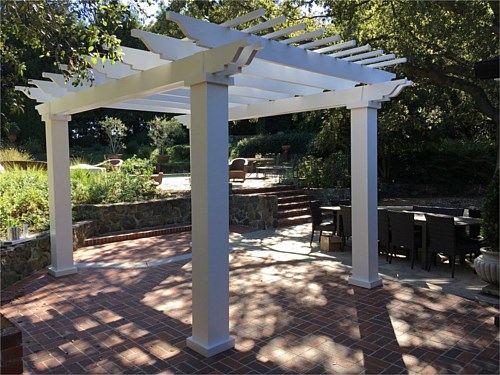 Arbor This arbor is provided by a kit and avoids expensive design and city review.