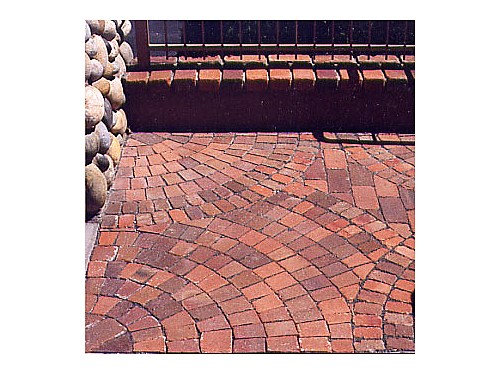 European Paving This intricate paving style is found in the logo of Alder Landscape Architecture.