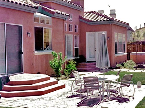 Backyard Patio Again, the color red is important to the success of this project.
